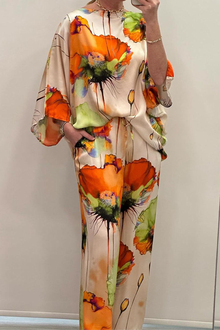 Delilah | Elegant conjunt de vestit de satí per a dones