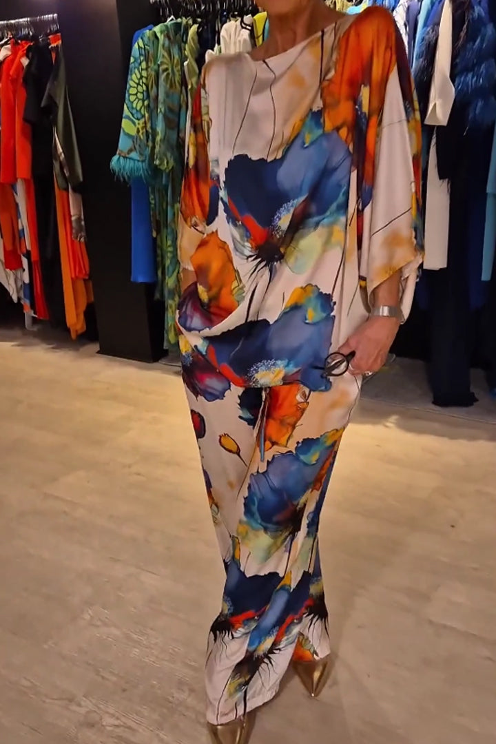 Delilah | Elegant conjunt de vestit de satí per a dones