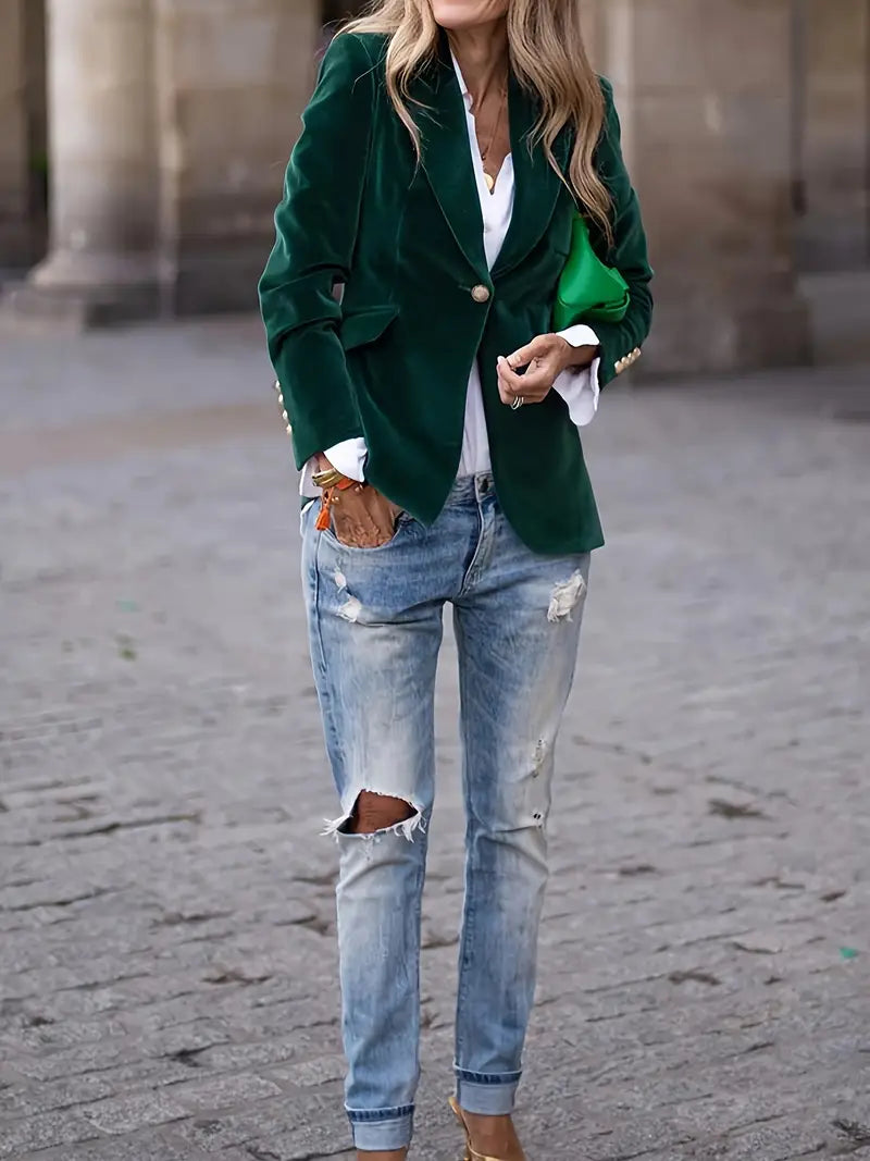 Bella | Blazer de vellut suau i elegant per a dones