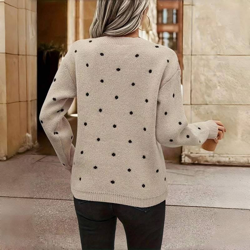 Clara | Suèter de punt estilós amb un modern patró de punts