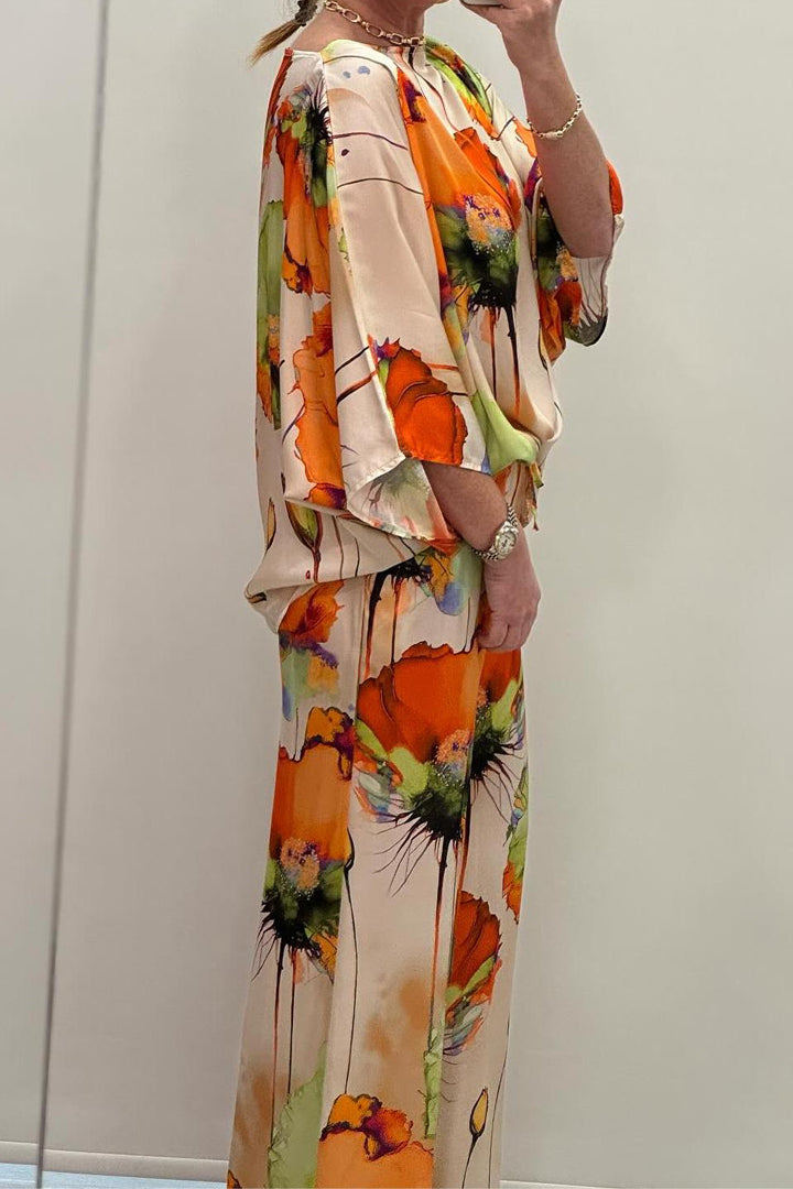 Delilah | Elegant conjunt de vestit de satí per a dones