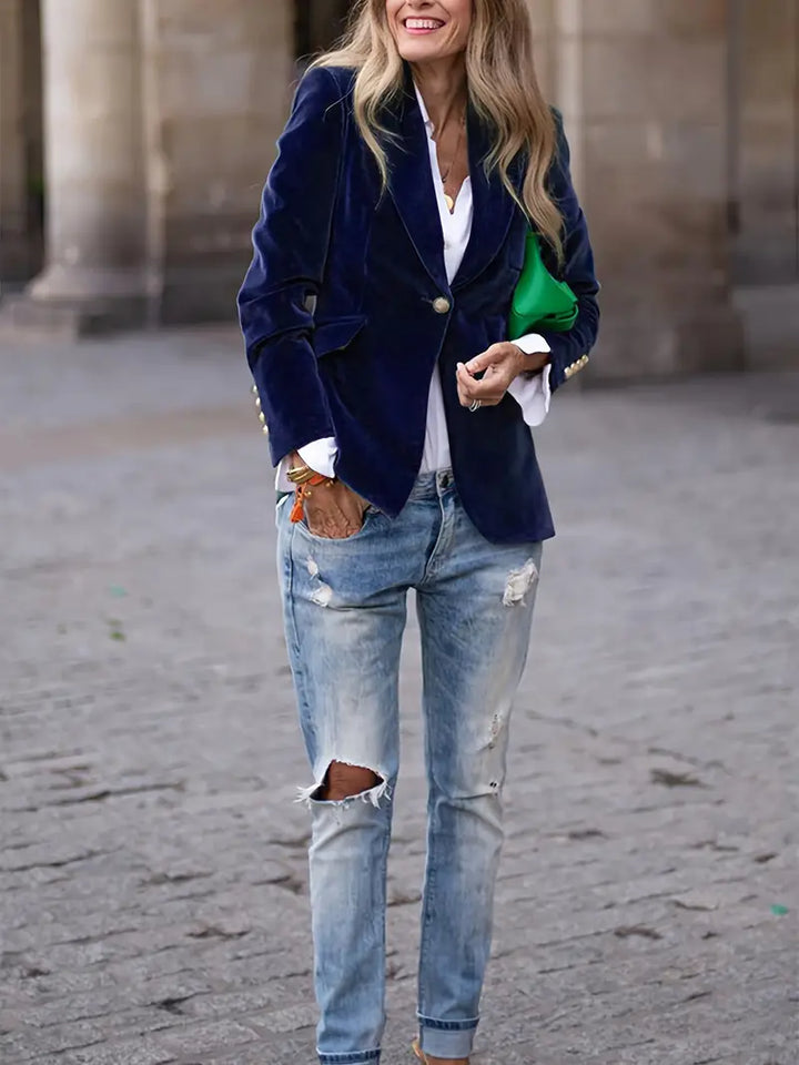 Bella | Blazer de vellut suau i elegant per a dones