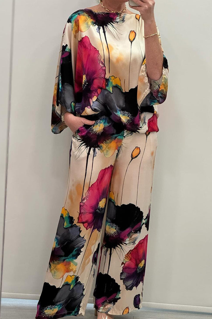 Delilah | Elegant conjunt de vestit de satí per a dones