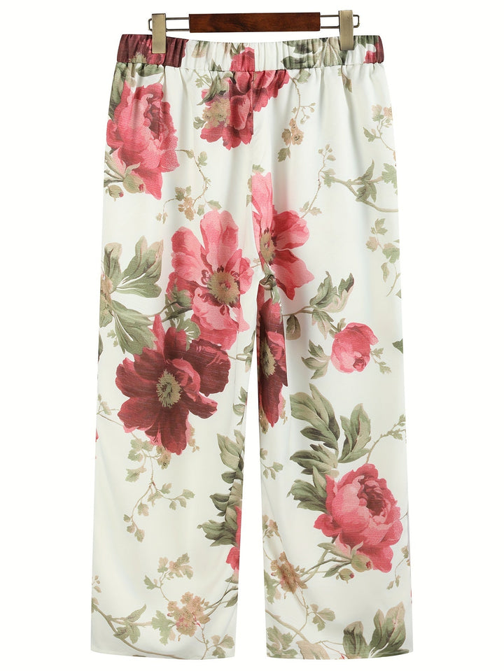 Pantalons d'estiu amb estampat floral