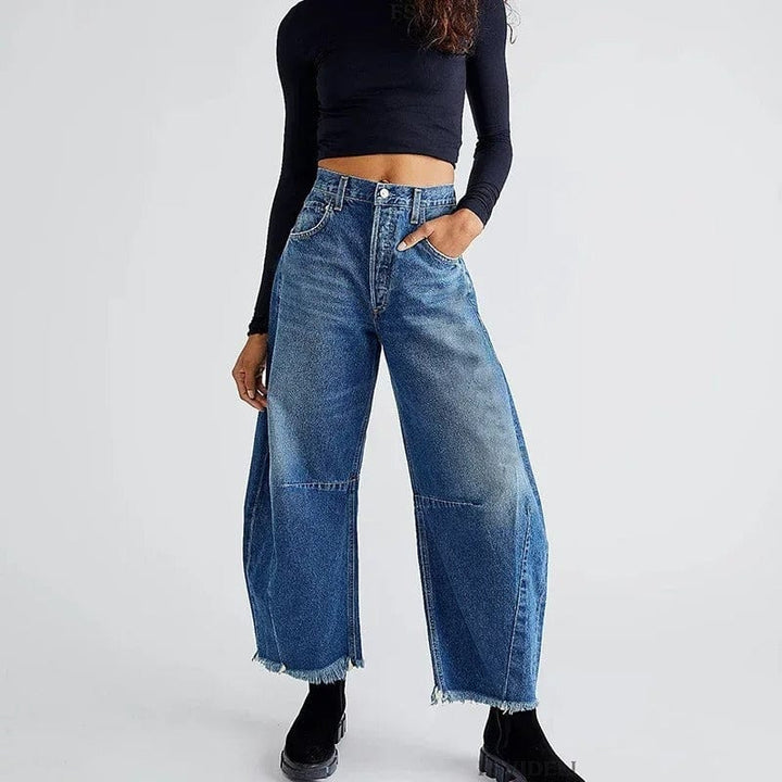 Jeans de Denim Aurablend de Cintura Alta per a una Silueta Ajustada