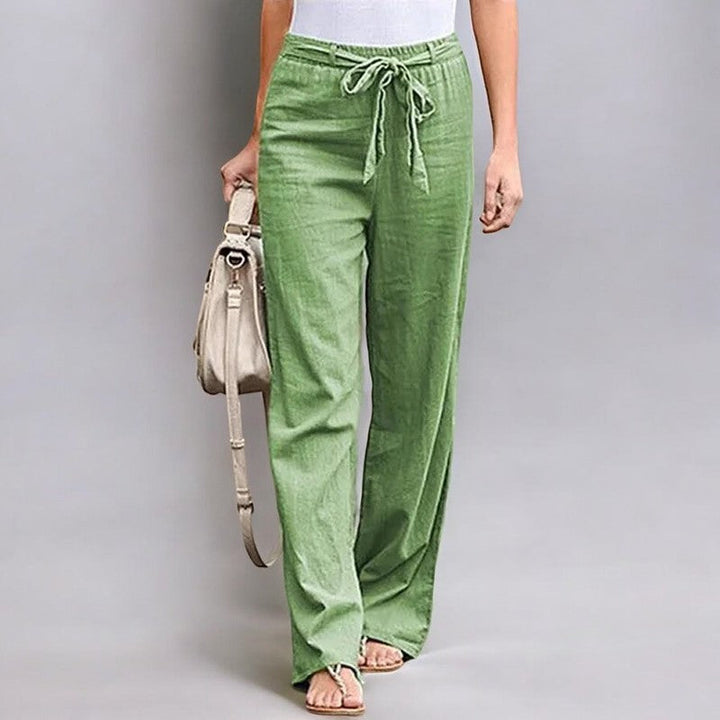 Astrid | Pantalons elàstics de lli per a l'estiu