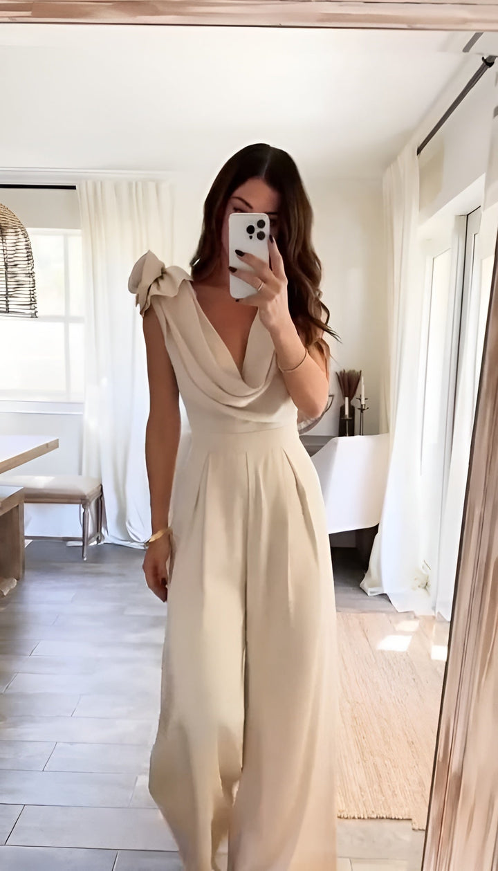 Orion | Jumpsuit amb escot en waterfalla