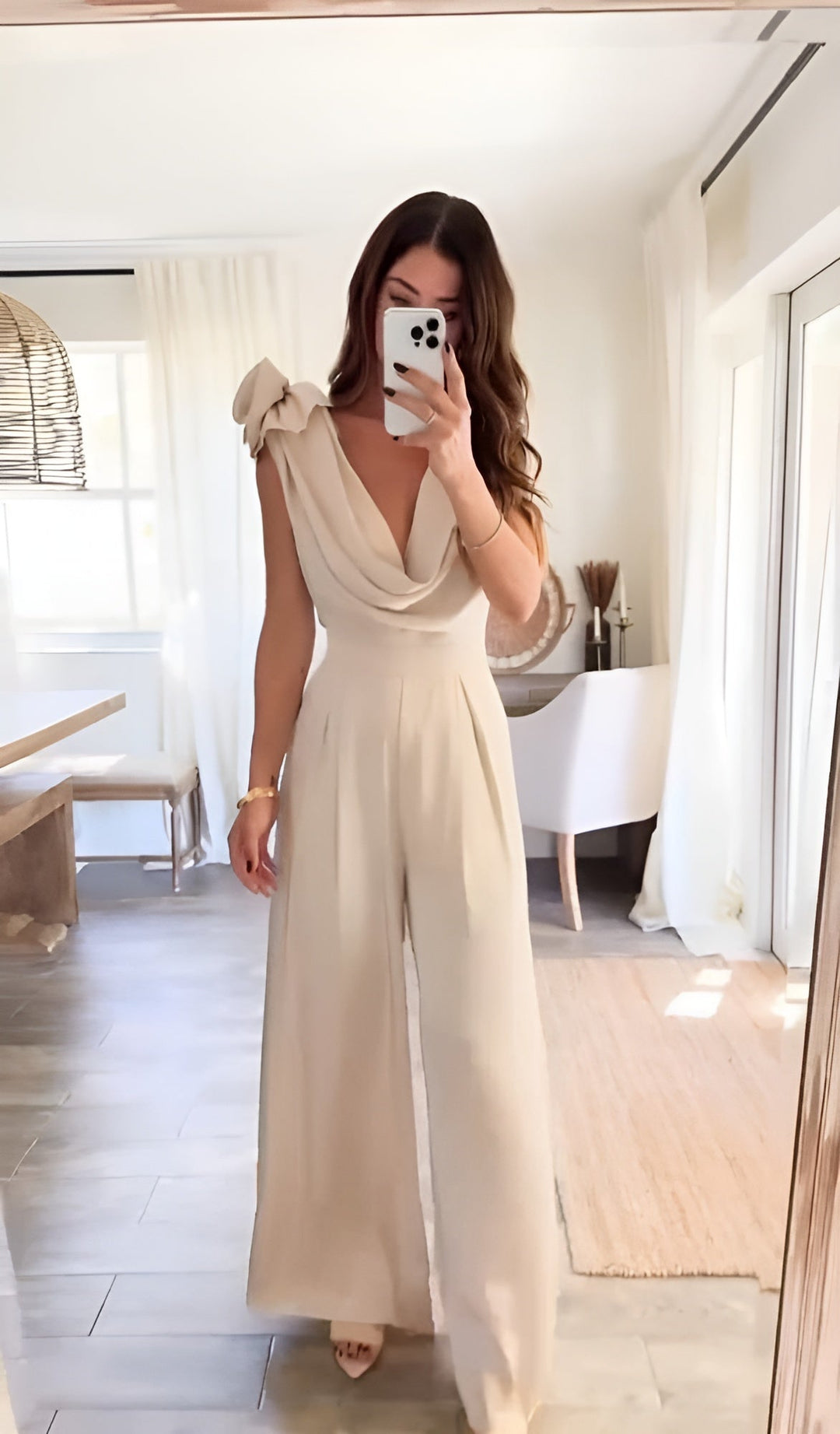 Orion | Jumpsuit amb escot en waterfalla