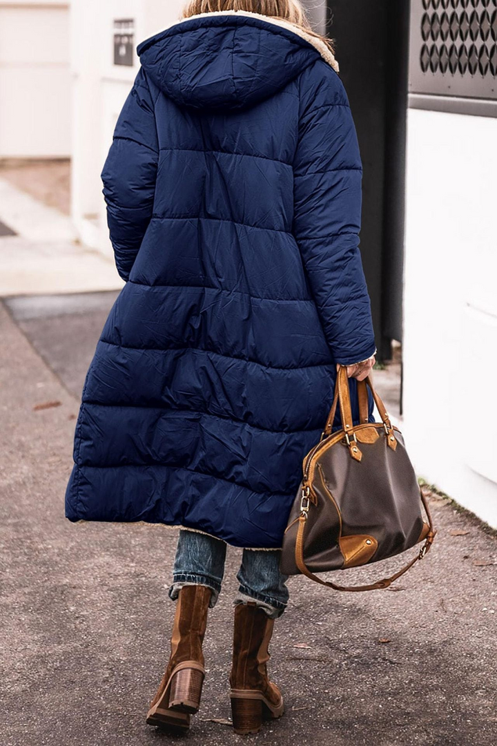 SARAH | Abric reversible elegant per a dones amb caputxa