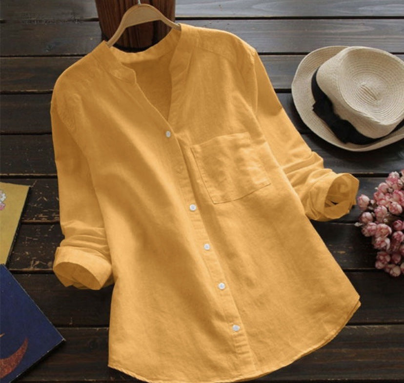 SOPHIA | Camisa casual de lli i cotó