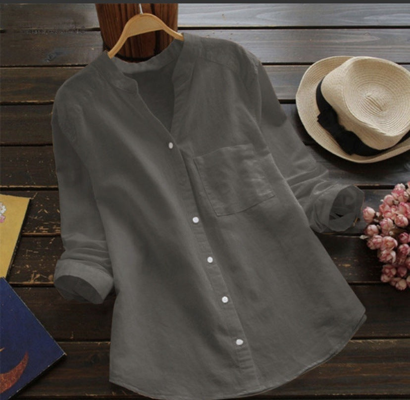 SOPHIA | Camisa casual de lli i cotó