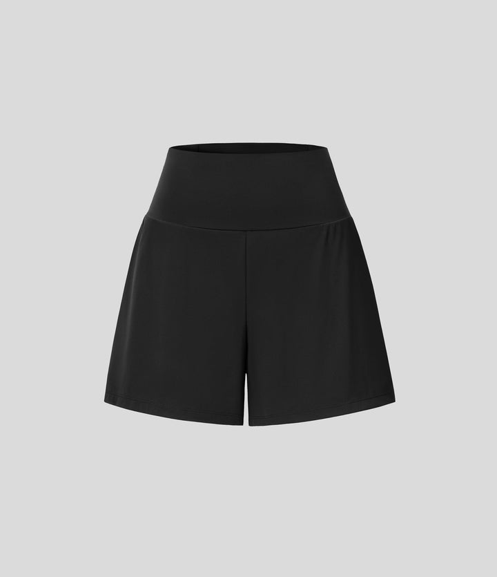 Gayle | Pantalons curts de ioga 2-en-1 amb cintura alta, butxaca per al darrere i butxaca lateral