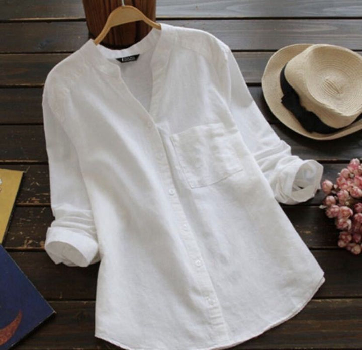 SOPHIA | Camisa casual de lli i cotó
