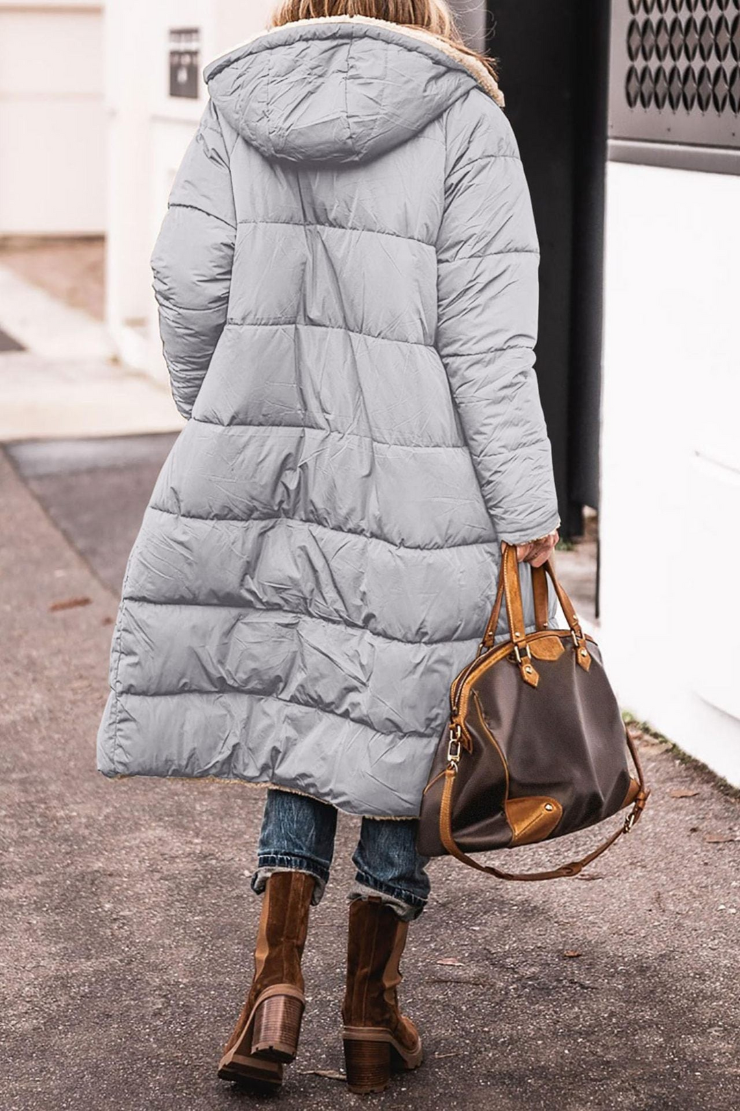 SARAH | Abric reversible elegant per a dones amb caputxa
