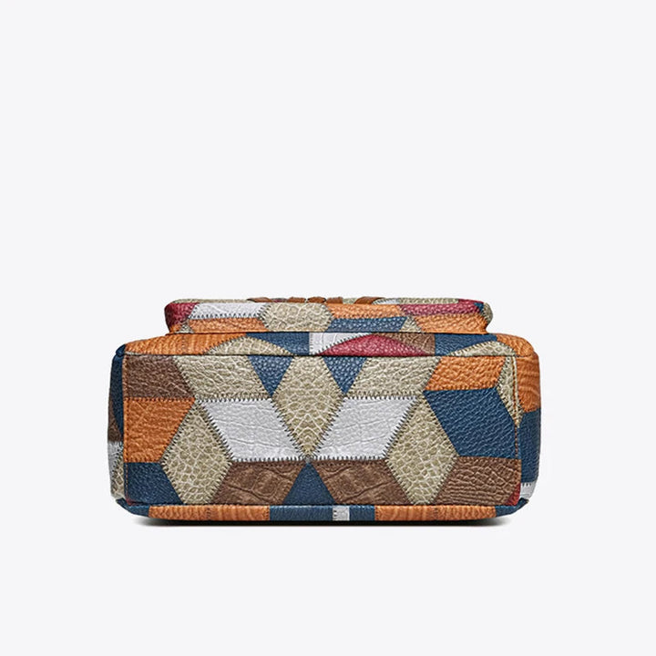 Marina | Bossa de patchwork de cuir vegà