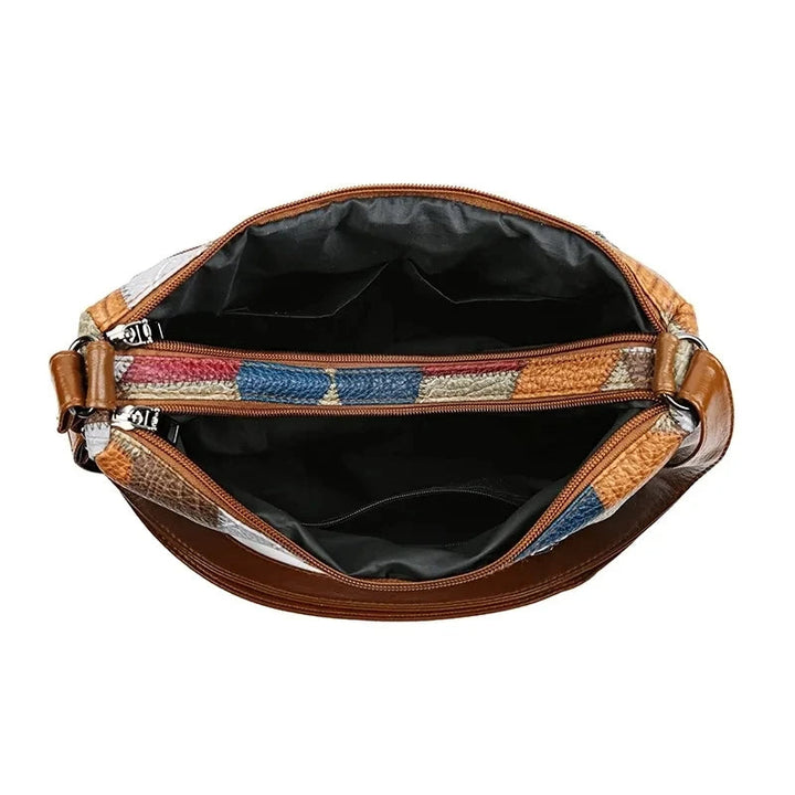 Marina | Bossa de patchwork de cuir vegà