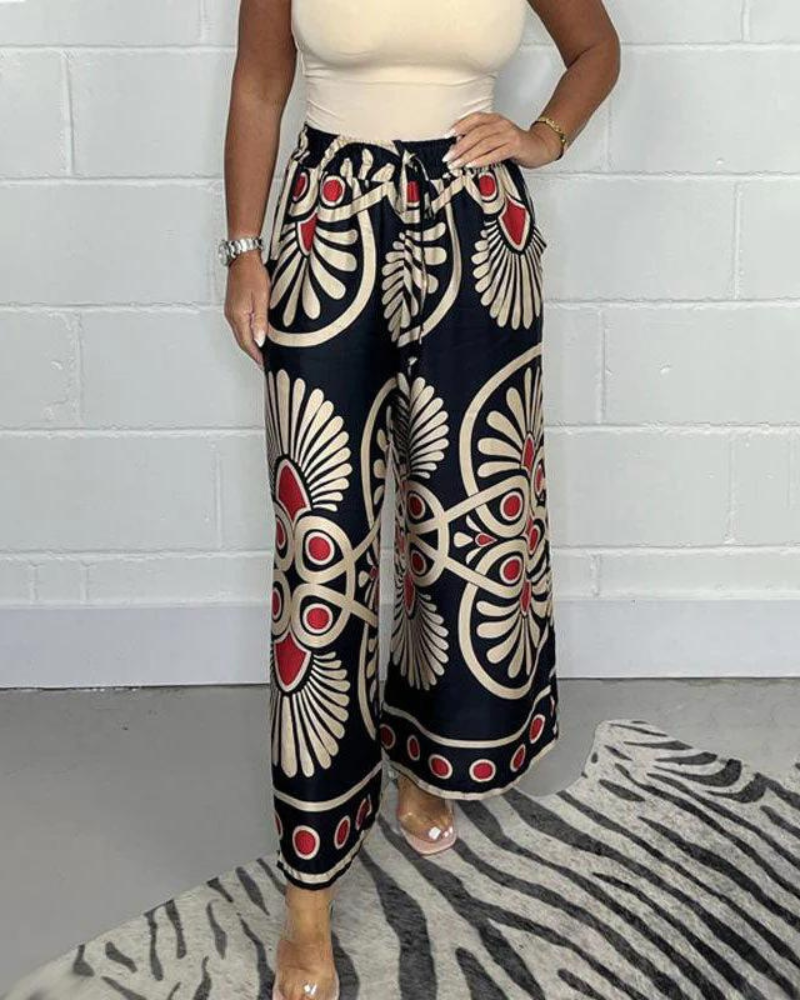 Aya | Pantalons de satí amb tall ampli i elegant