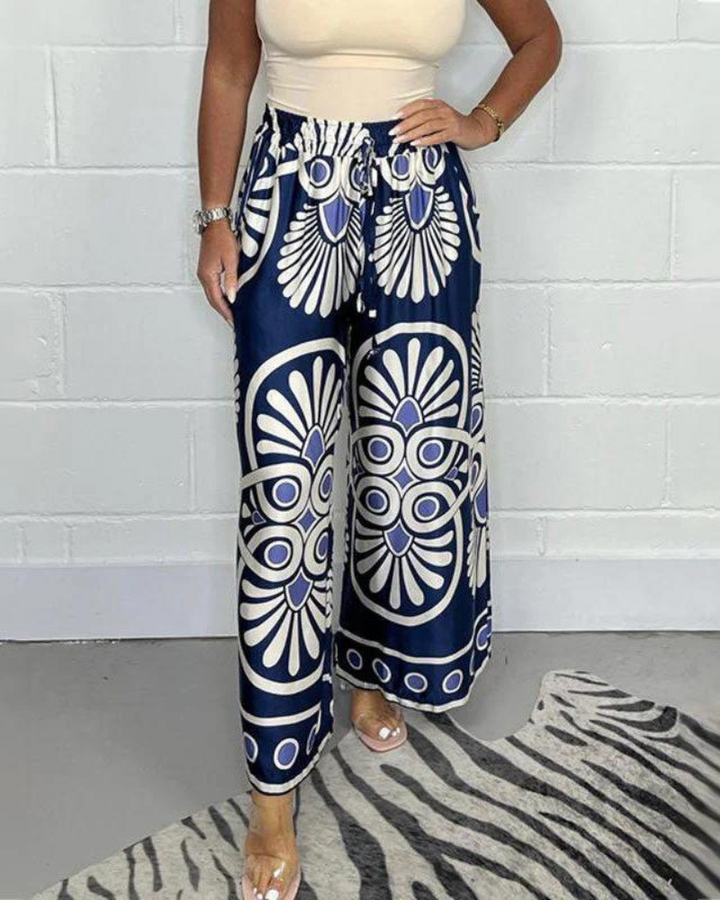 Aya | Pantalons de satí amb tall ampli i elegant
