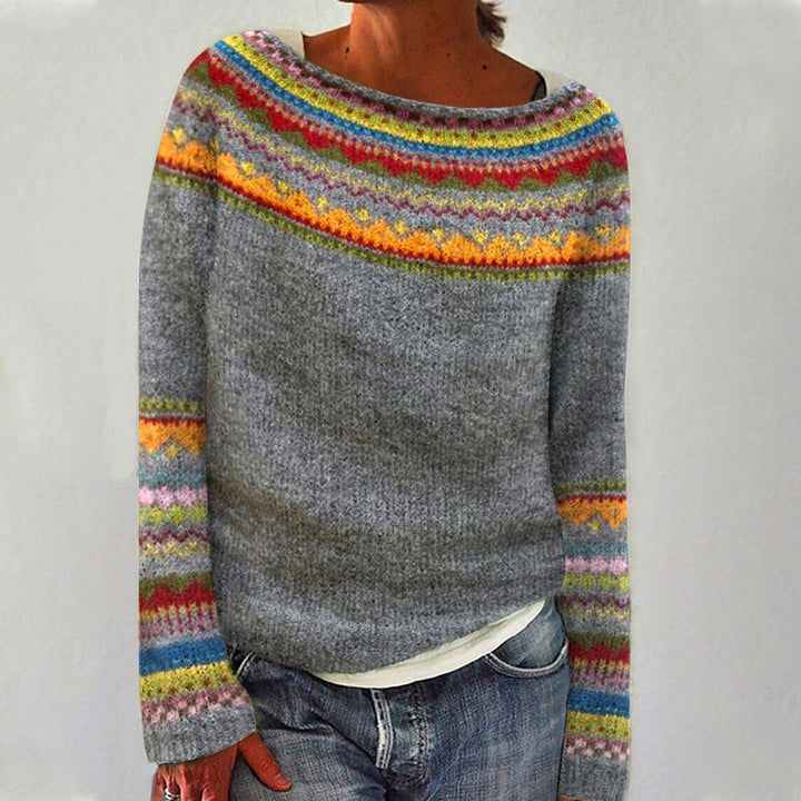 Tanja | Pullover retro per a l'estació daurada de tardor