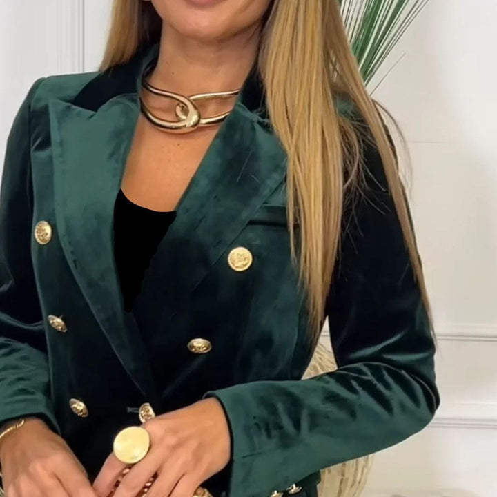Verona | Blazer elegant per a dones fet de teixit de vellut fi