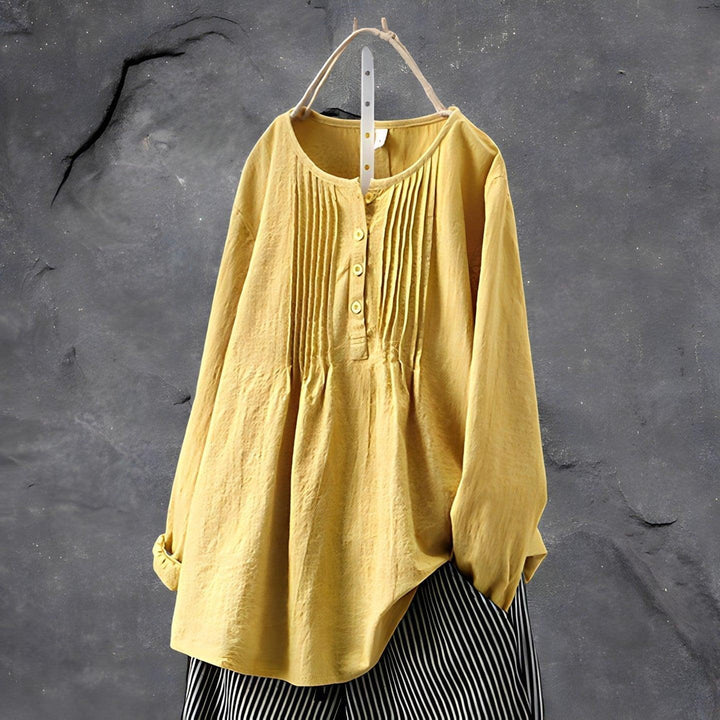 Blusa plisada Eline elegant per a ocasions amb estil