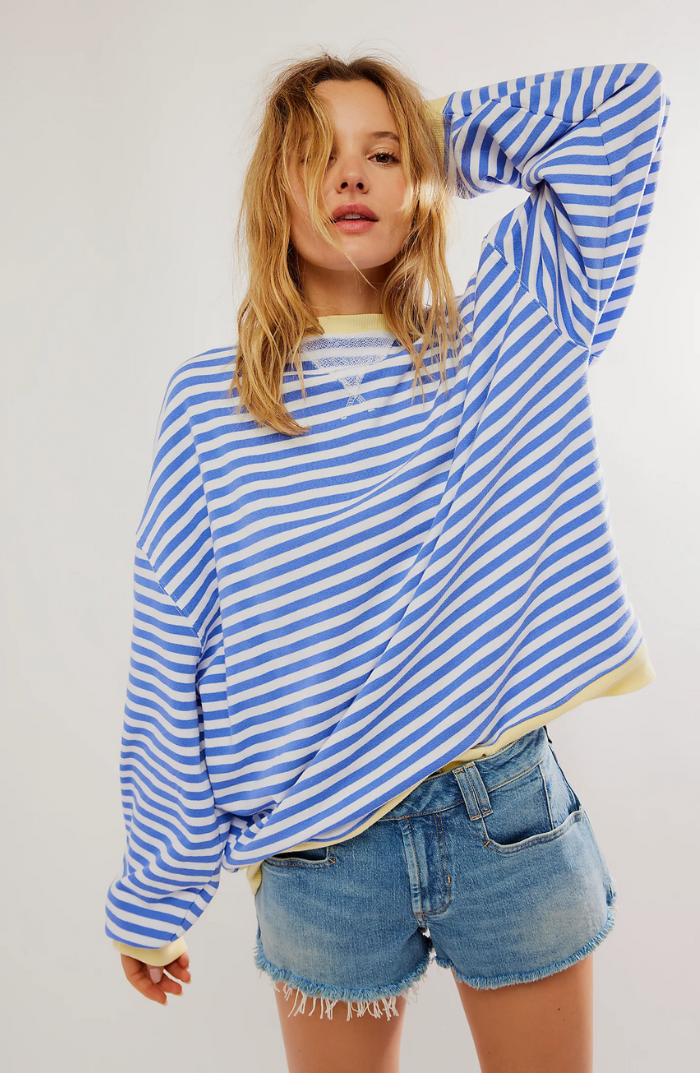 Jersei de dona ratllat amb tall oversize generós