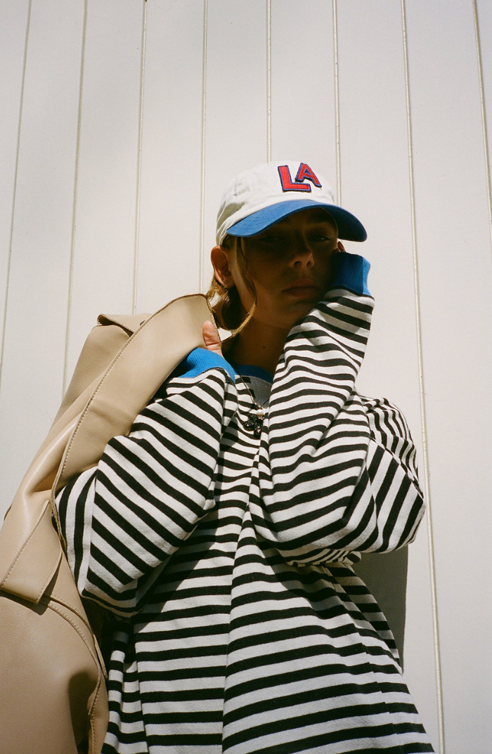 Jersei de dona ratllat amb tall oversize generós