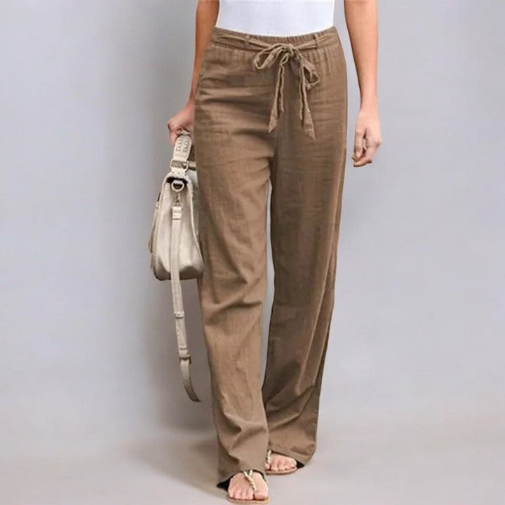Astrid | Pantalons elàstics de lli per a l'estiu