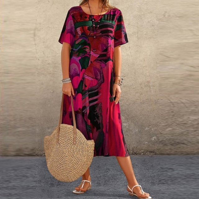 Nora | Vestit floral amb escot en V