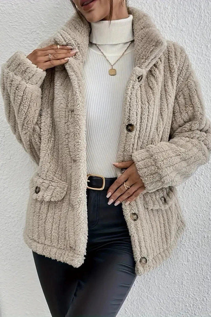 NOVA™ | Cardigan de Botons de Velour de Dues Caras