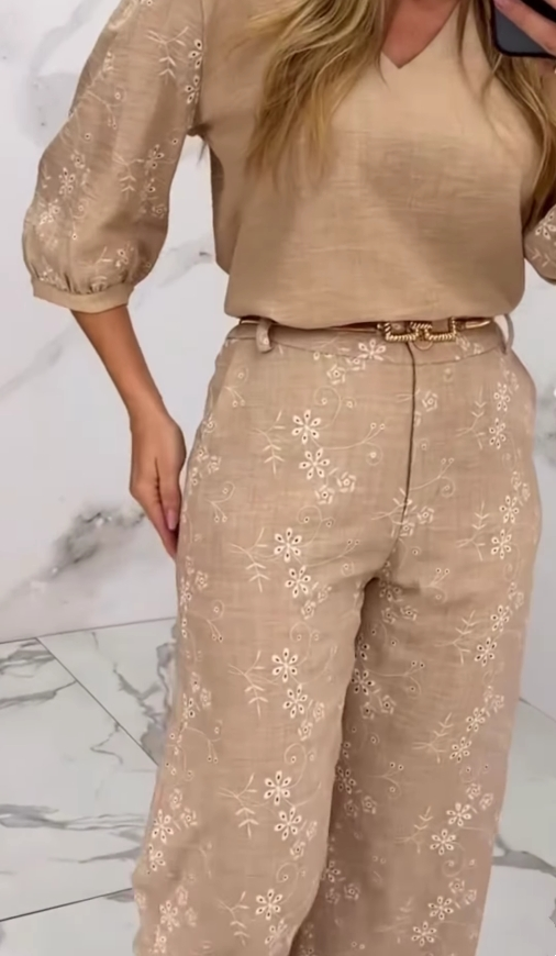 Lina | Vestit amb estructura de brodat i disseny de patchwork