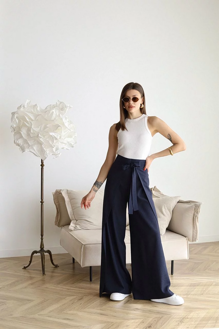 Aria | Pantalons de lli amb tall ample