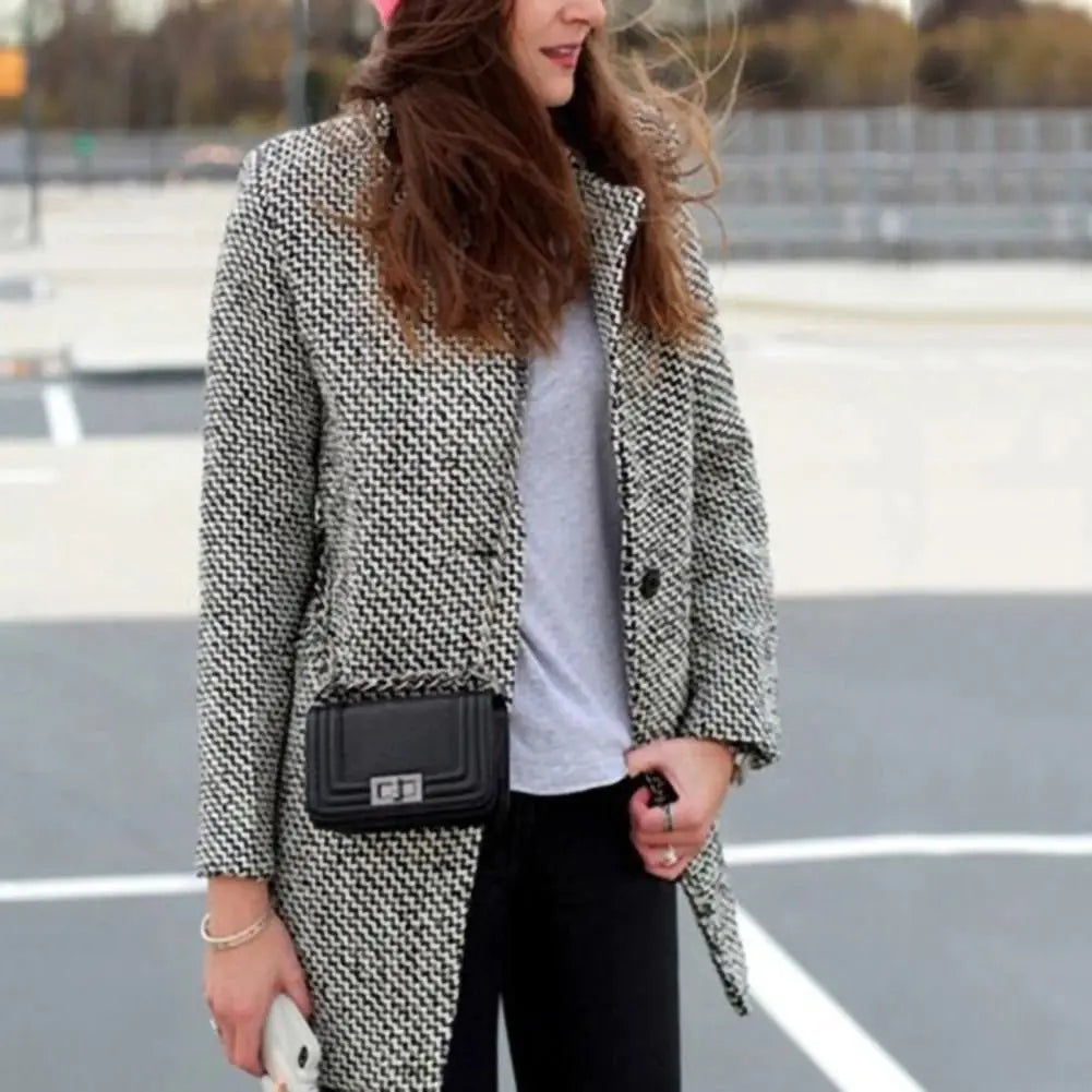 Vanessa | Eleganta jaqueta llarga de tall midi