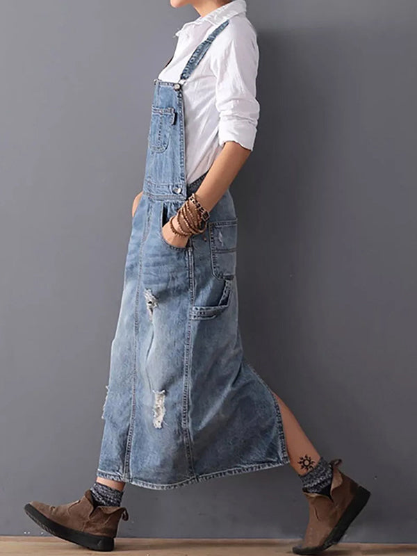 Rosie | Vestit de jardiner amb denims en estil casual