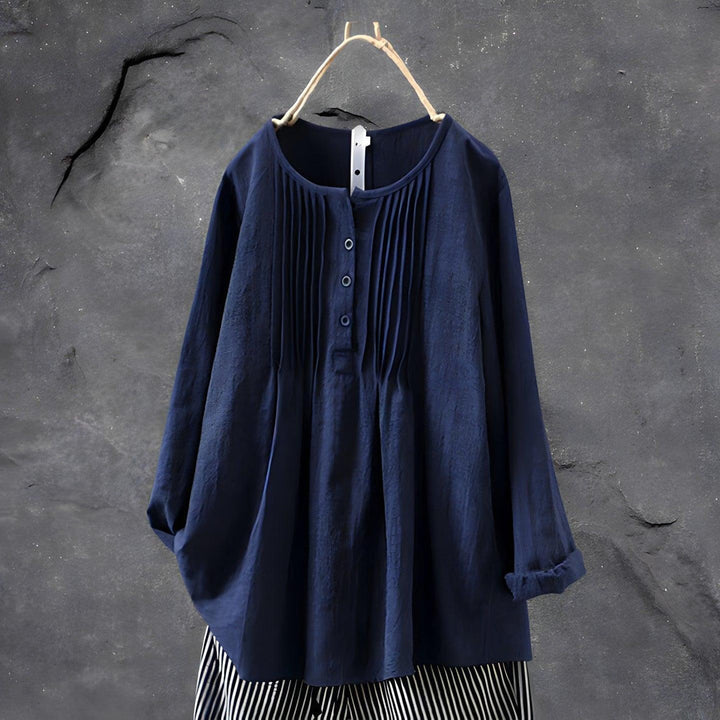 Blusa plisada Eline elegant per a ocasions amb estil