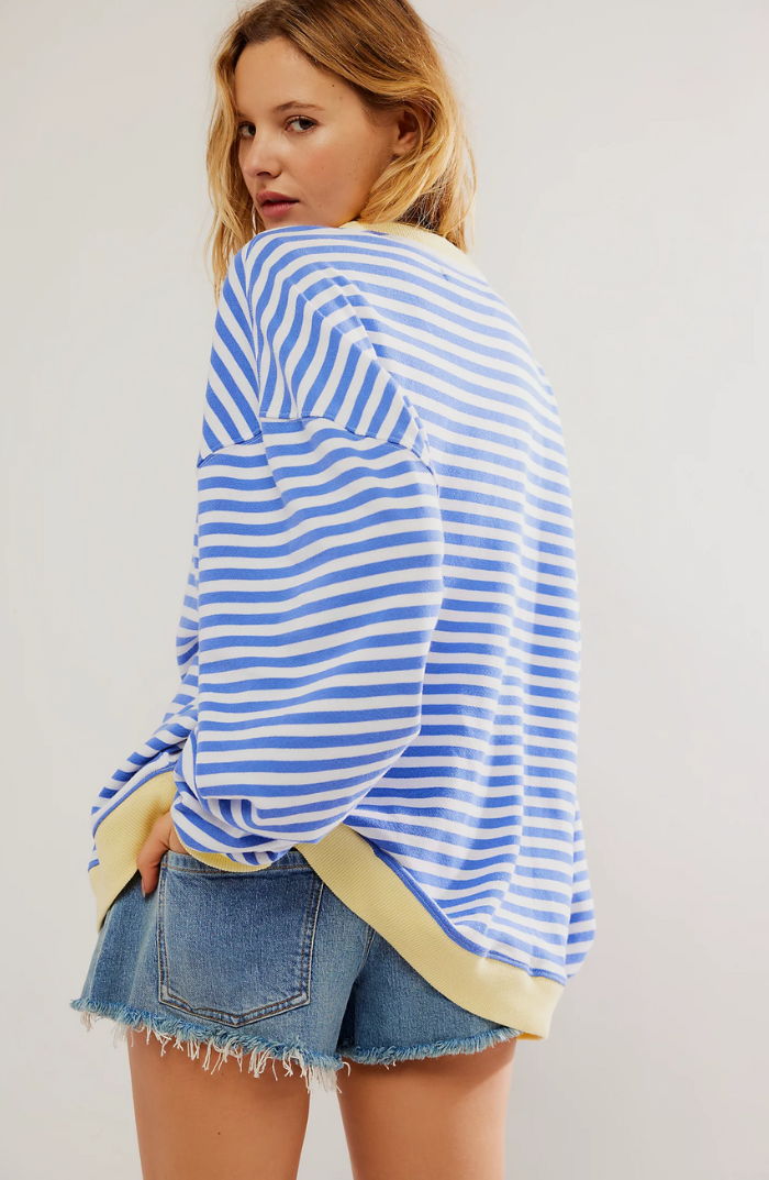 Jersei de dona ratllat amb tall oversize generós