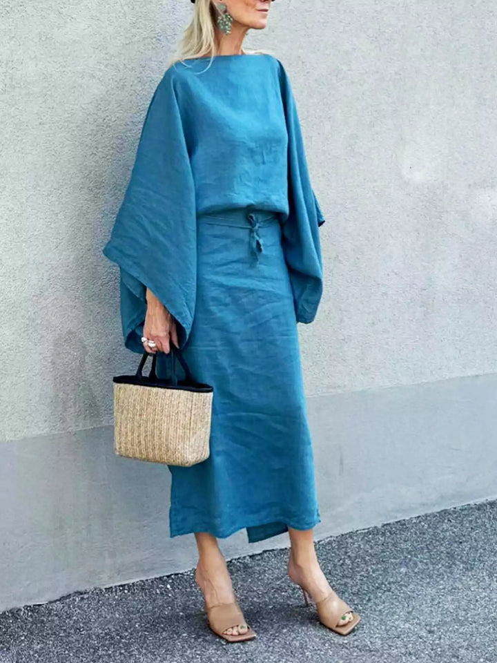 Marjon | Vestit de quimono de lli lleuger