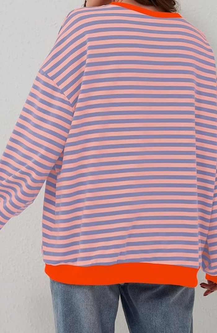 Jersei de dona ratllat amb tall oversize generós