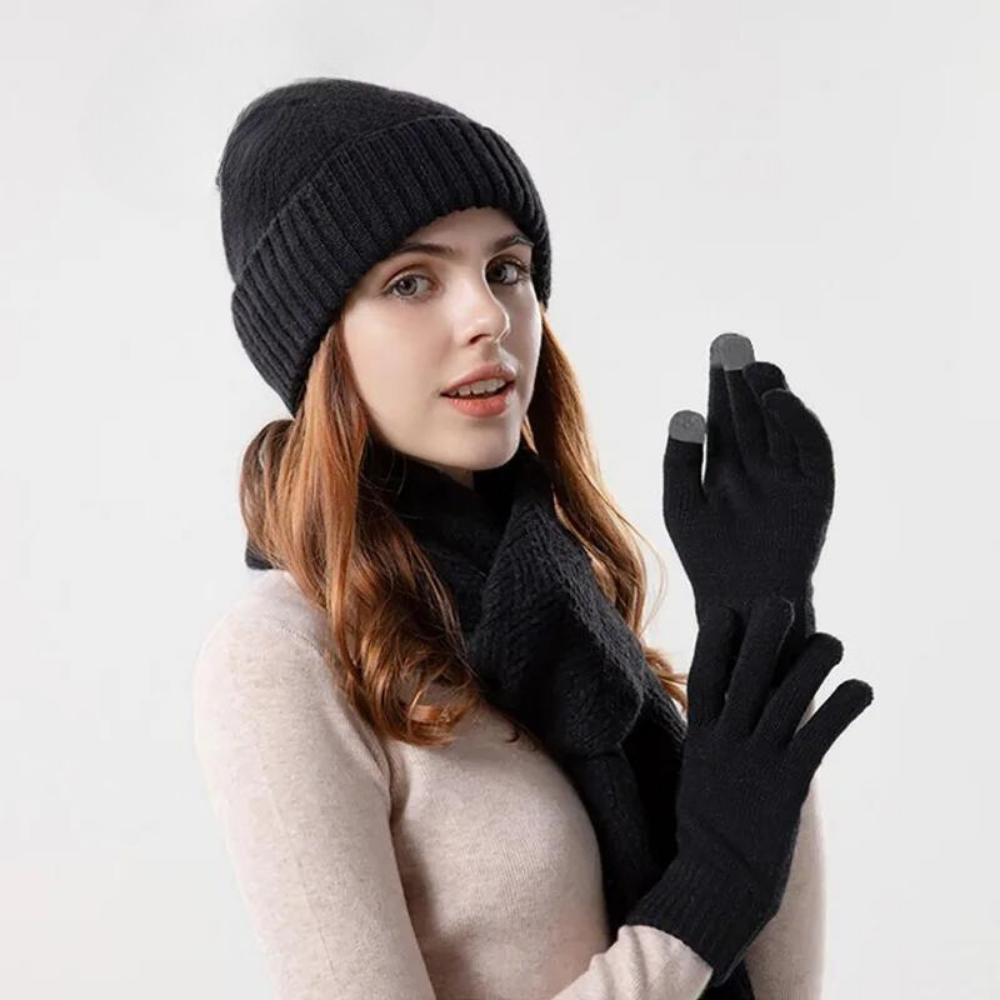 MERINO | Conjunt d'accessoris de llana unisex per a la tardor i l'hivern