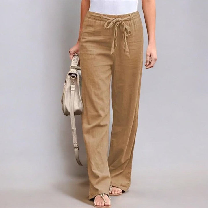 Astrid | Pantalons elàstics de lli per a l'estiu