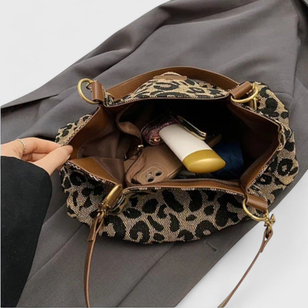 Isabelle | Gran bossa amb elegant estampat de lleopard