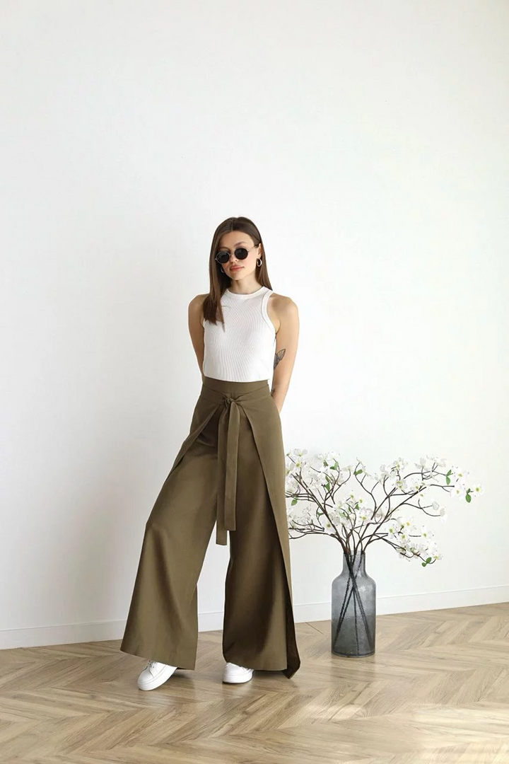 Aria | Pantalons de lli amb tall ample