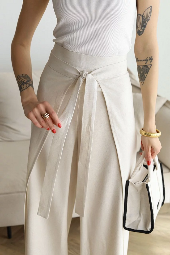Aria | Pantalons de lli amb tall ample