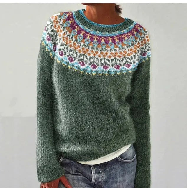 Tanja | Pullover retro per a l'estació daurada de tardor
