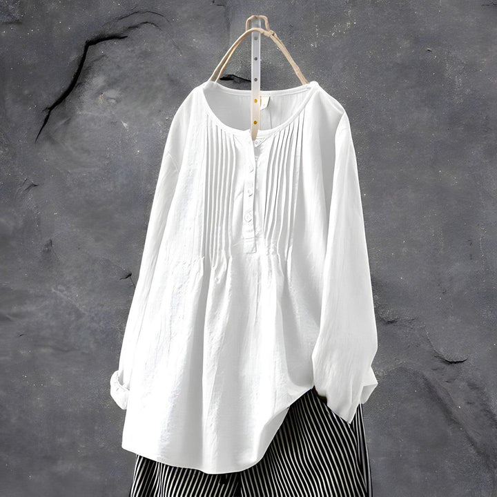 Blusa plisada Eline elegant per a ocasions amb estil
