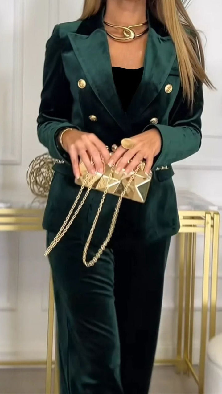 Verona | Blazer elegant per a dones fet de teixit de vellut fi