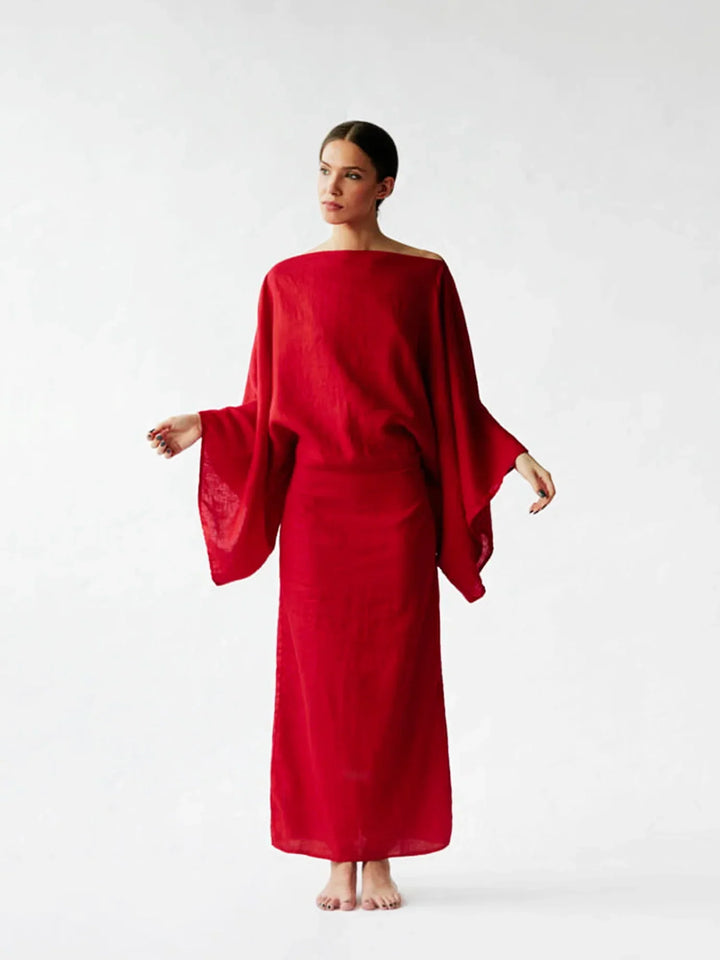 Marjon | Vestit de quimono de lli lleuger