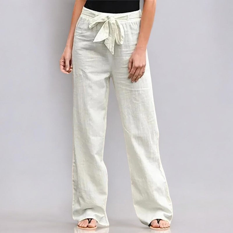 Astrid | Pantalons elàstics de lli per a l'estiu