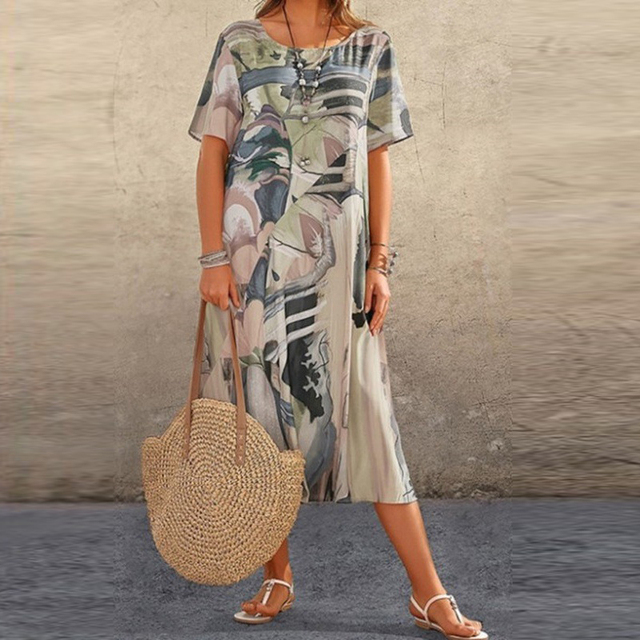 Nora | Vestit floral amb escot en V