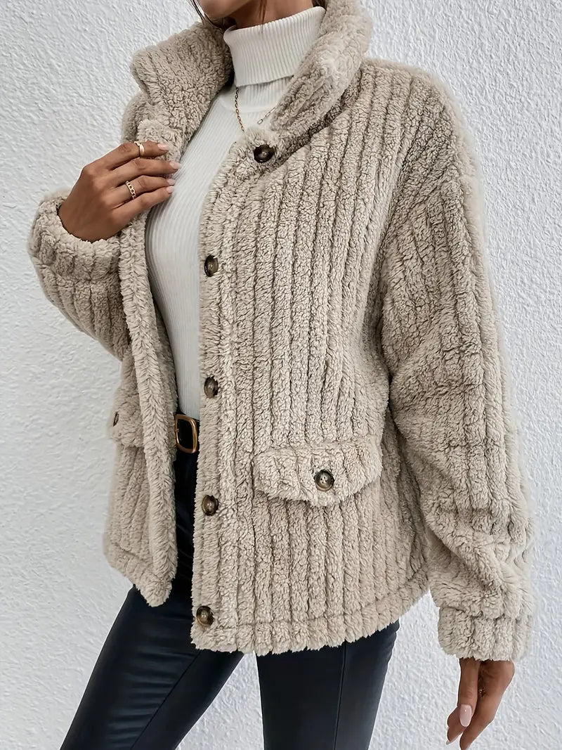 NOVA™ | Cardigan de Botons de Velour de Dues Caras